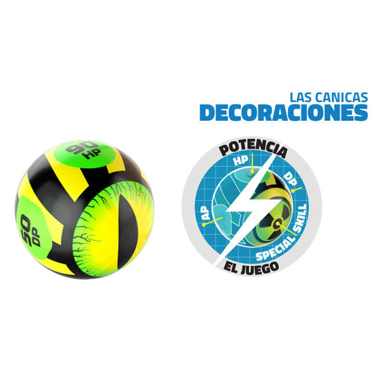 Set 6 Canicas + Skin Freak Marbles