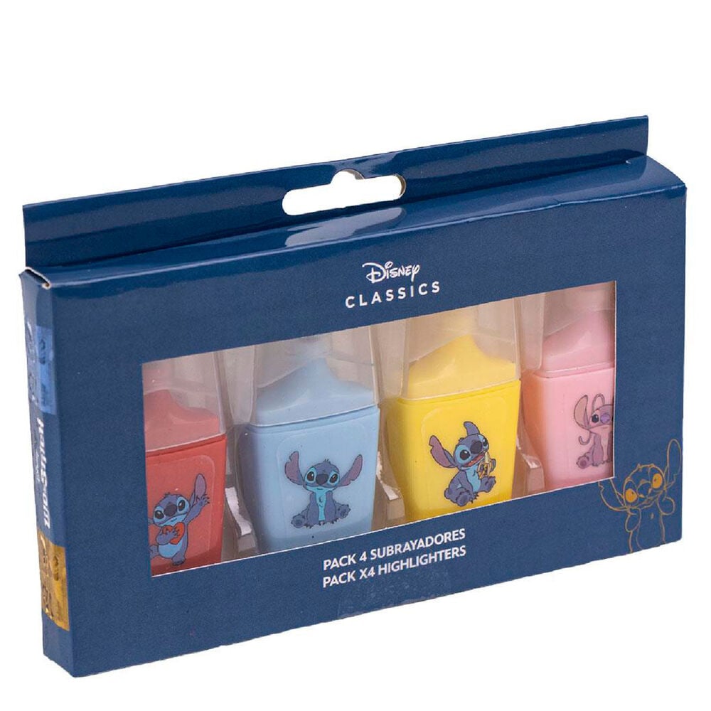 Blister 4 Subrayadores Stitch Disney - imagen 3