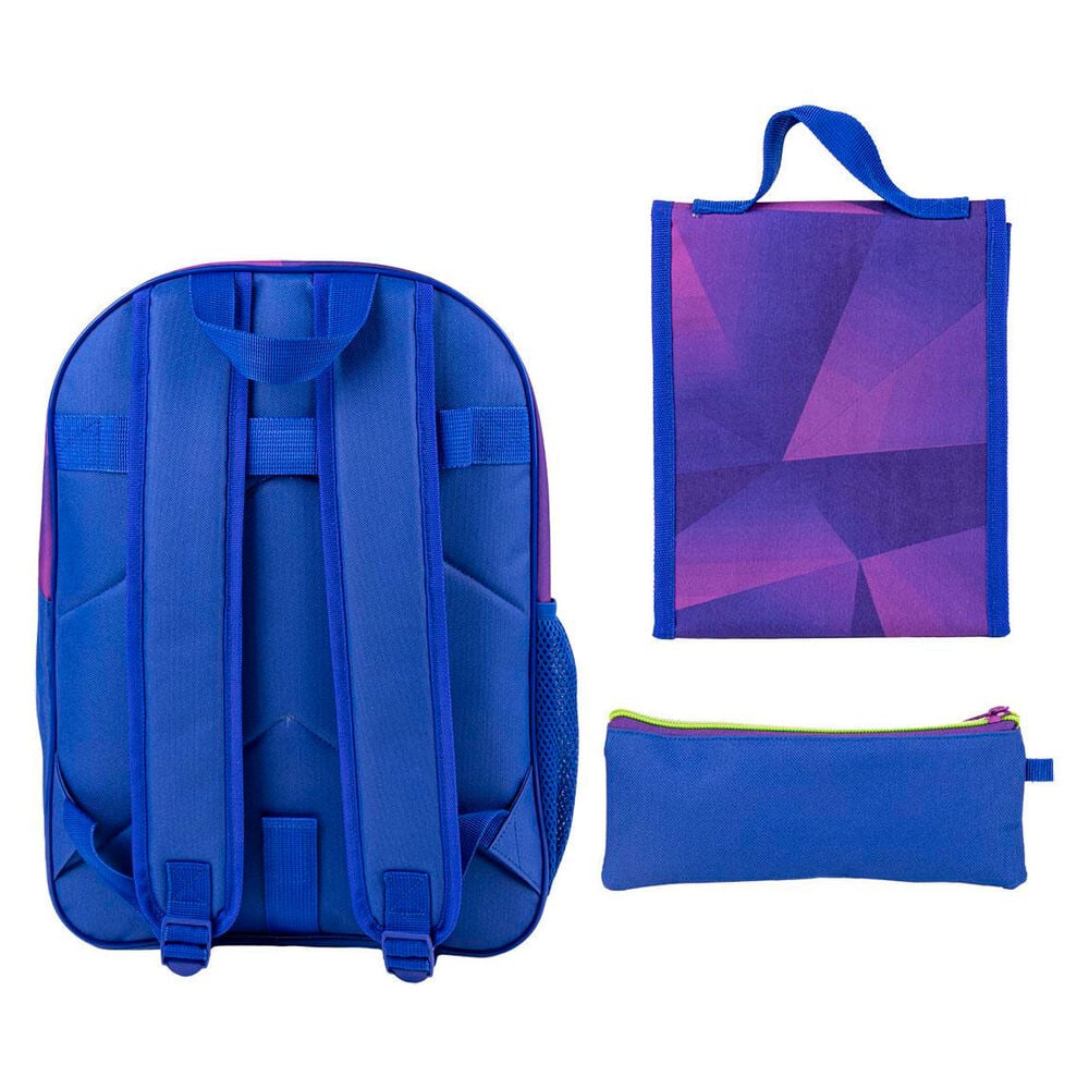 Mochila + portatodo + portamerienda Sonic Prime 42cm - FRIKIRAMA