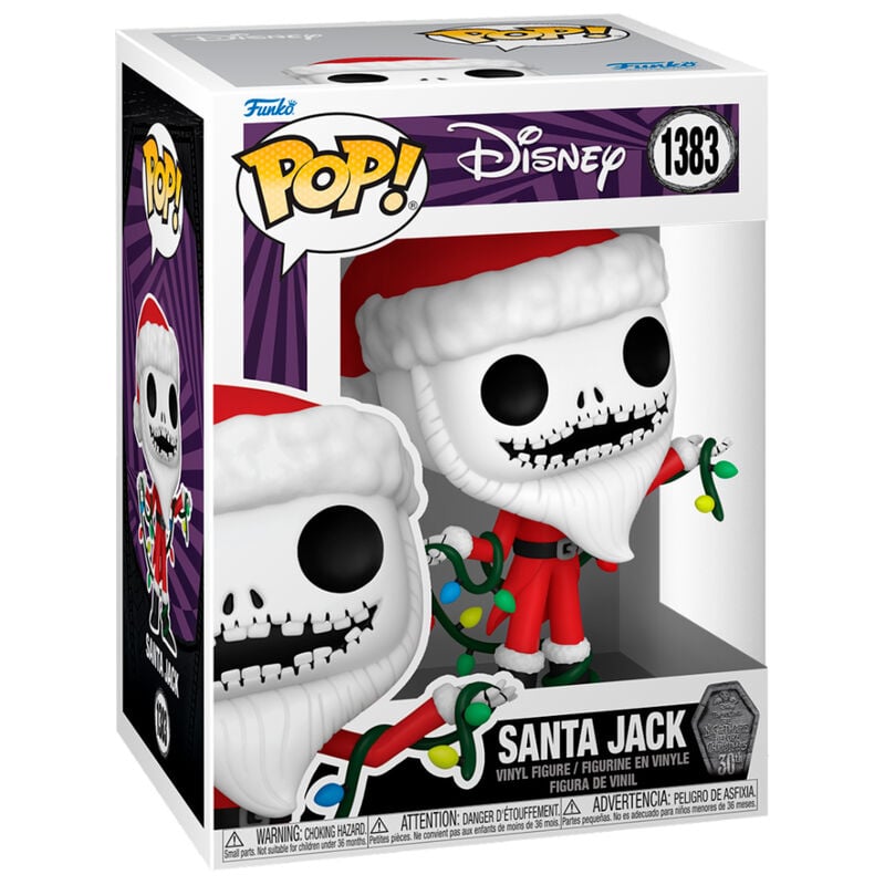 Figura POP Disney Pesadilla Antes de Navidad 30th Anniversary Santa Jack - imagen 2