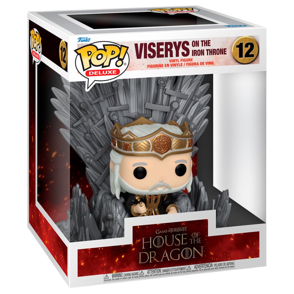 Figura POP Deluxe La Casa del Dragon Viserys on the Iron Throne - imagen 2