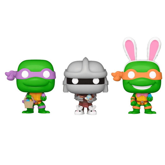 Blister 3 figuras Carrot Pocket POP Tortugas Ninja Donatello Shredder - imagen 2