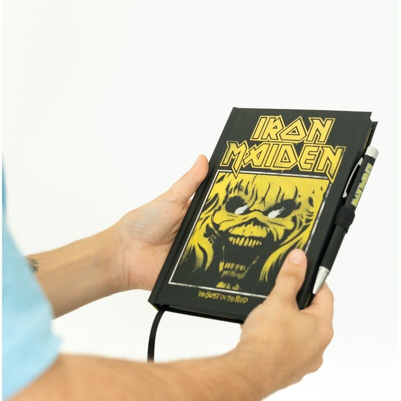 Cuaderno A5 premium + boligrafo proyector Iron Maiden - imagen 5