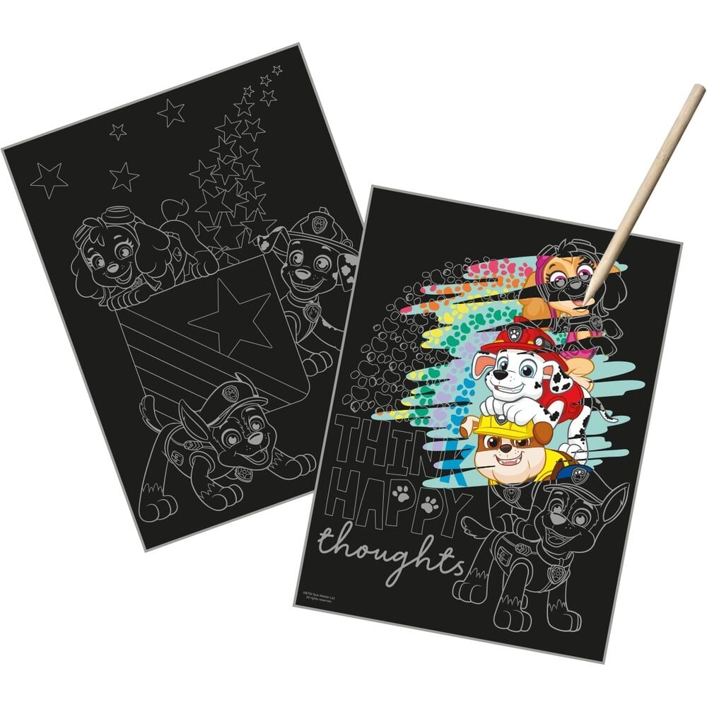 Set papeleria Scratch Art Patrulla Canina Paw Patrol - imagen 2