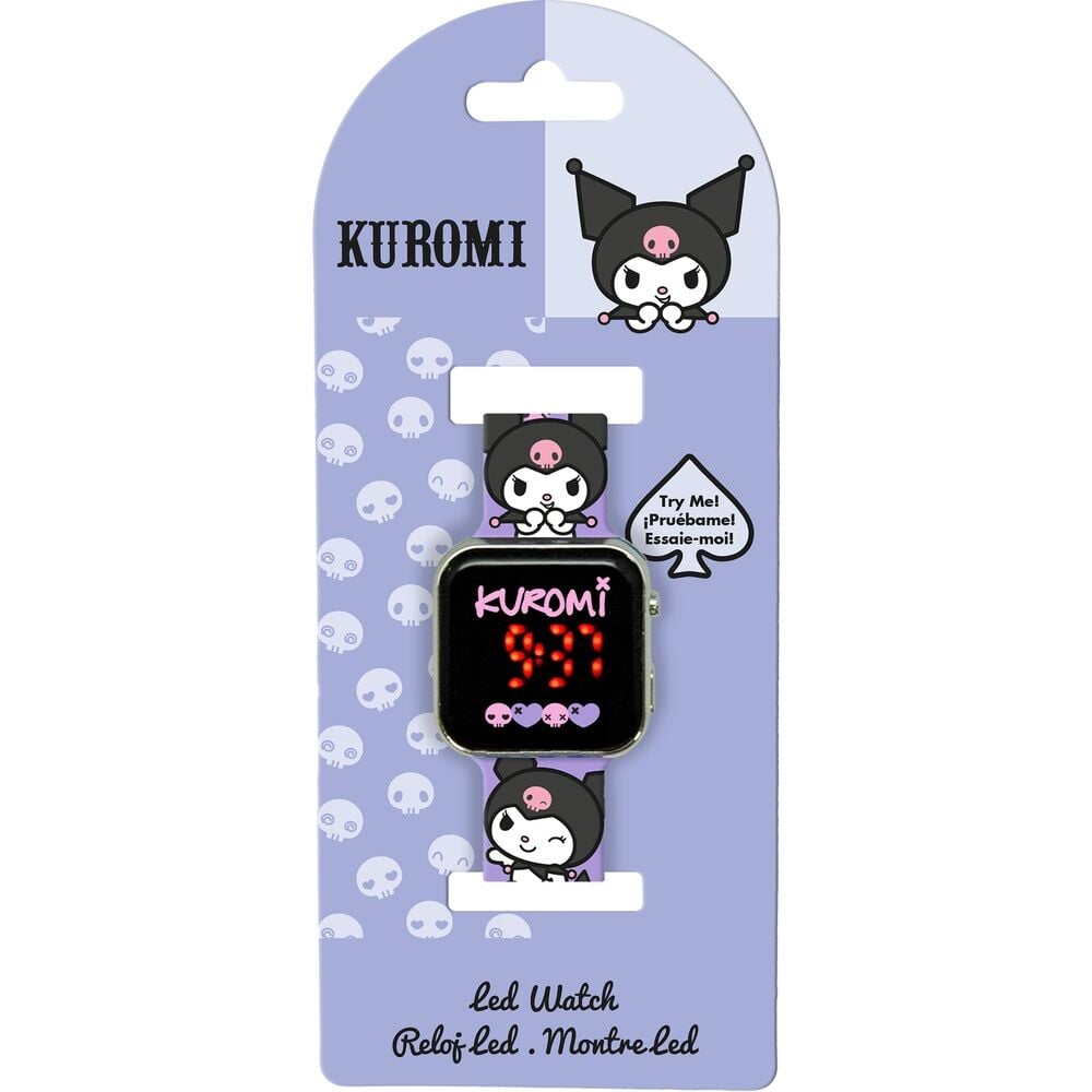 Reloj led Kuromi Hello Kitty - imagen 2