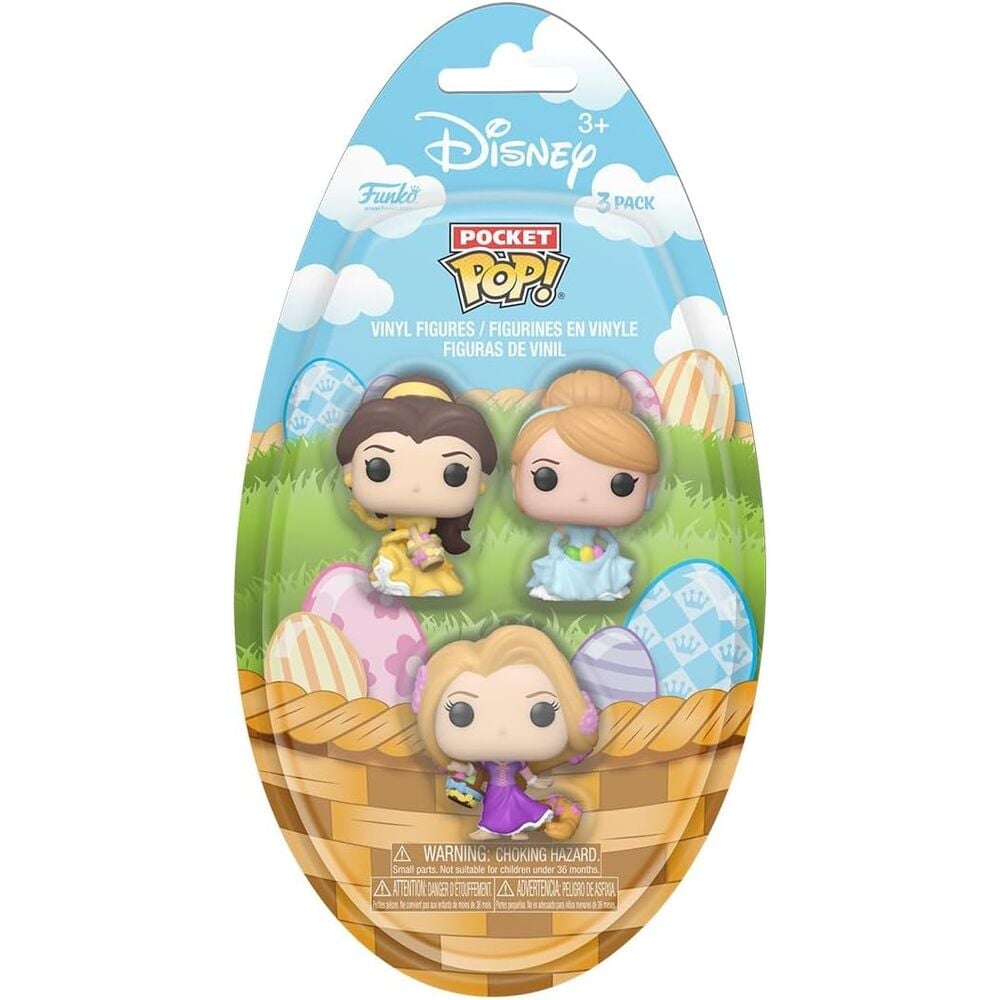 Blister 3 figuras Pocket POP Disney Princesas Pascua - imagen 2