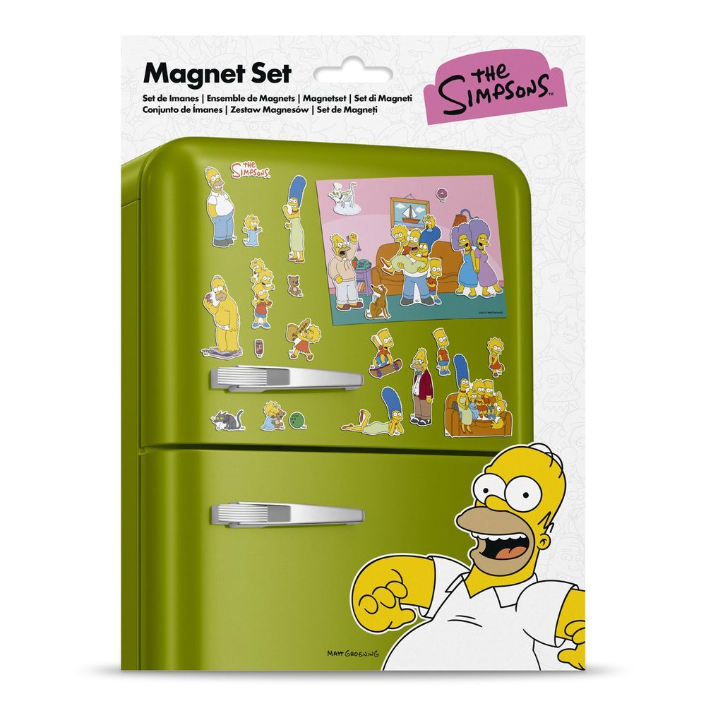 Set mit ausgestanzten Magneten „Die Simpsons“