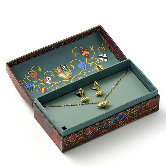 Set Colgante + pendientes Snitch Dorada Harry Potter