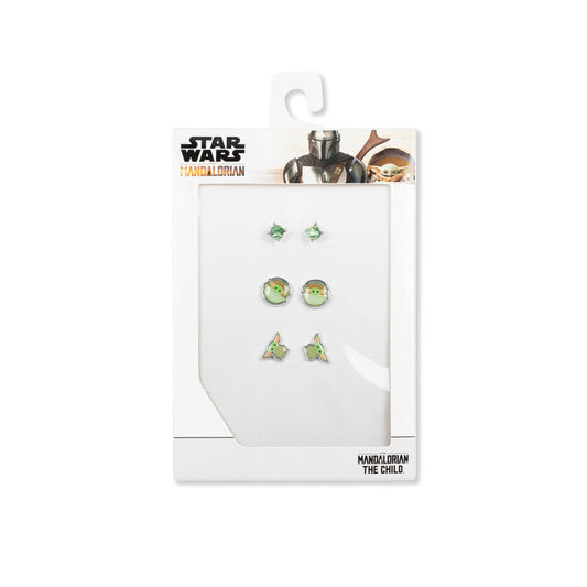 Set 3 Pares de pendientes Baby Yoda Star Wars - imagen 2