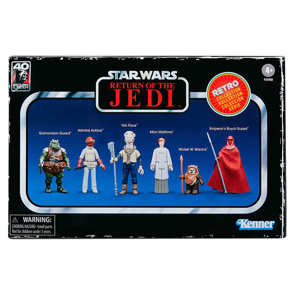 Set 6 figuras coleccion Retro Star Wars El Retorno del Jedi 9,5cm surtido - imagen 4