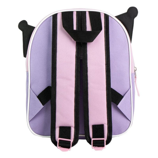 Mochila 3D Kuromi Hello Kitty 28cm