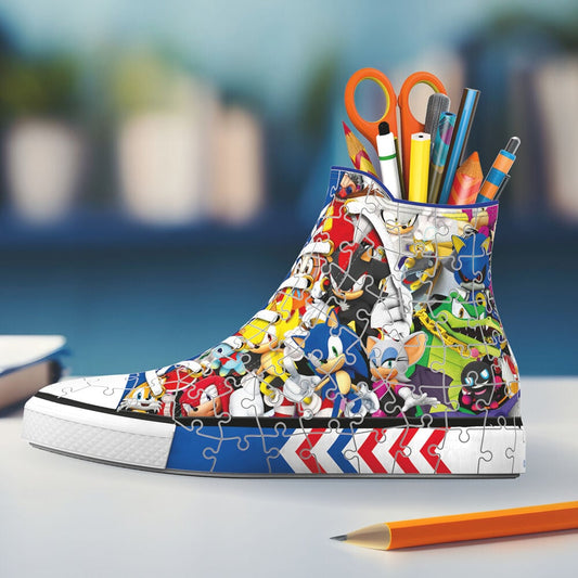 Puzzle 3D Portalapices 3D Zapatilla Sonic the Hedgehog 112pzs