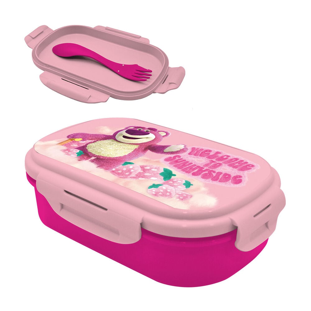 Sandwichera + Cubierto Lotso Toy Story Disney Pixar