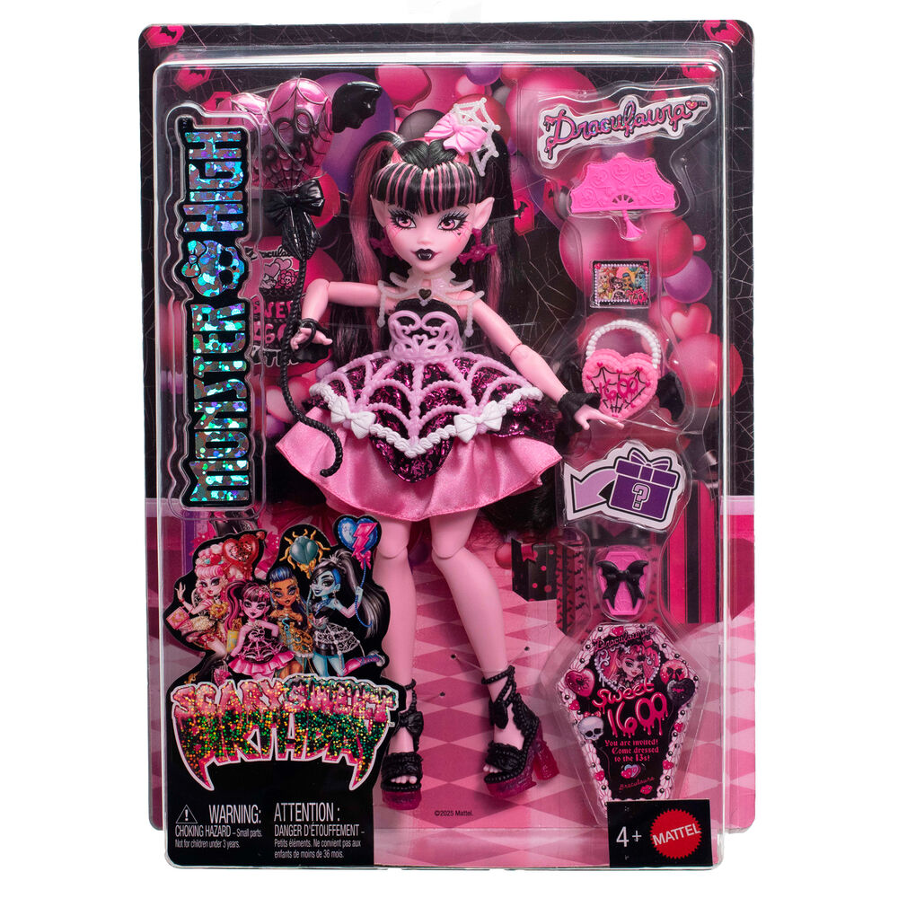 Muñeca Draculaura Scary Sweet Birthday 1600 Monster High