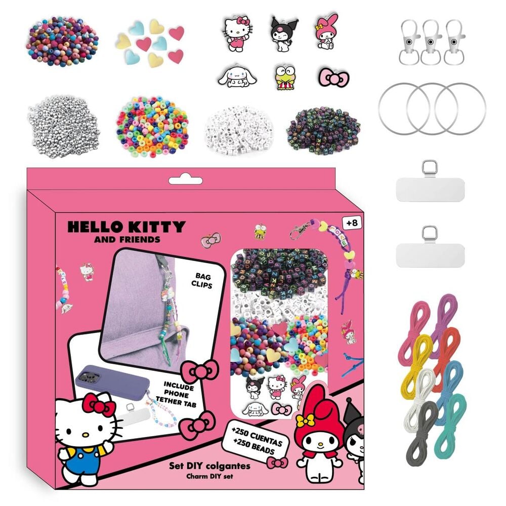 Set bisuteria Bag Clip Hello Kitty and Friends