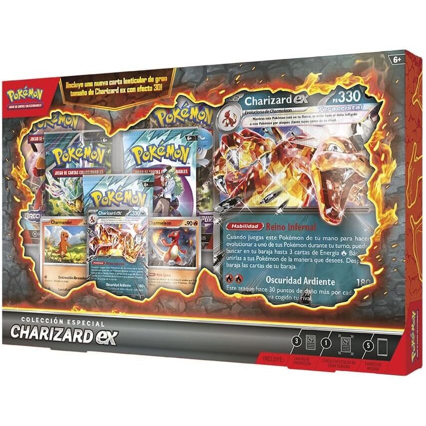 Blister cartas Charizard Pokemon español - imagen 5