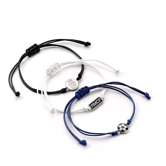 Set 3 Pulseras Amistad Real Madrid