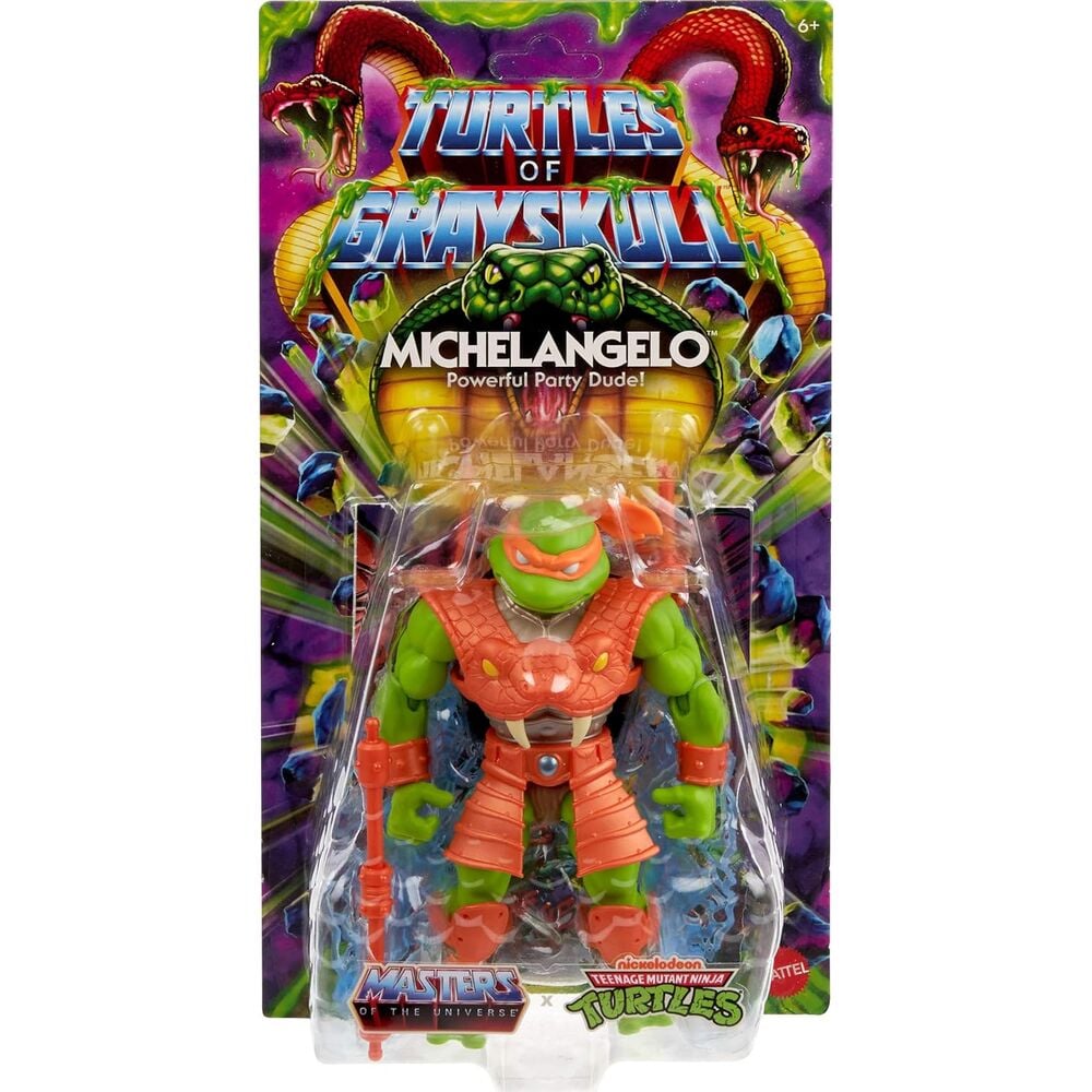 Figura Michelangelo Turtles of Grayskull Masters of the Universe 14cm - imagen 4