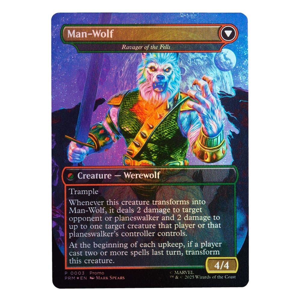 Figura Man-Wolf Magic The Gathering Spider-Man Marvel 15cm - imagen 7