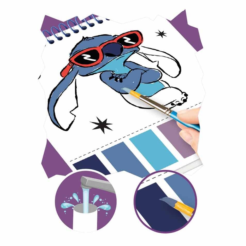 Bloc Dibujo Acuarelas Stitch Disney - imagen 3