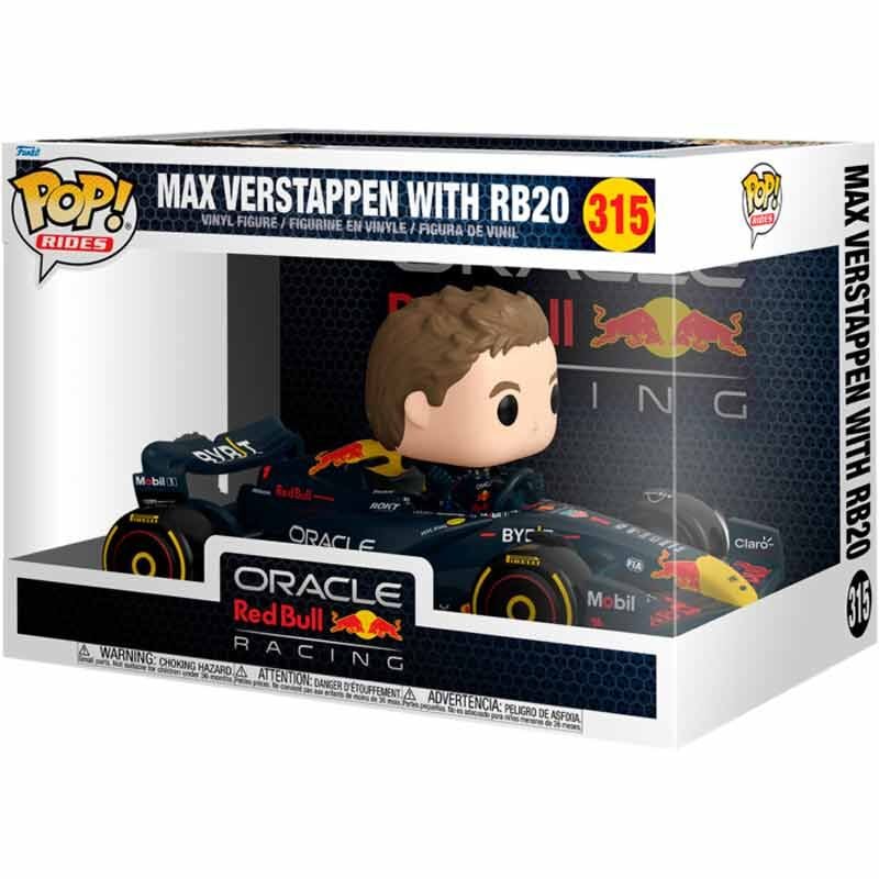 Figura POP Rides Super Deluxe Racing Oracle Red Bull Max Verstappen with RB20 - imagen 2