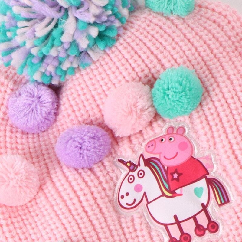 Conjunto gorro guantes bufanda Peppa Pig - imagen 5