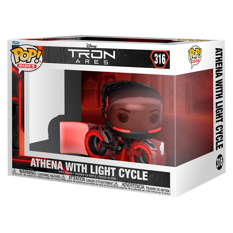 Figura POP Rides Disney Tron Ares Athena with Light Cycle - imagen 2