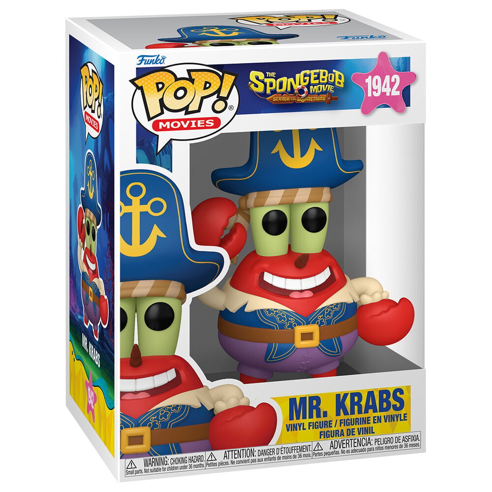 Figura POP Bob Esponja Una Nueva Aventura Pirata Mr. Krabs - imagen 2
