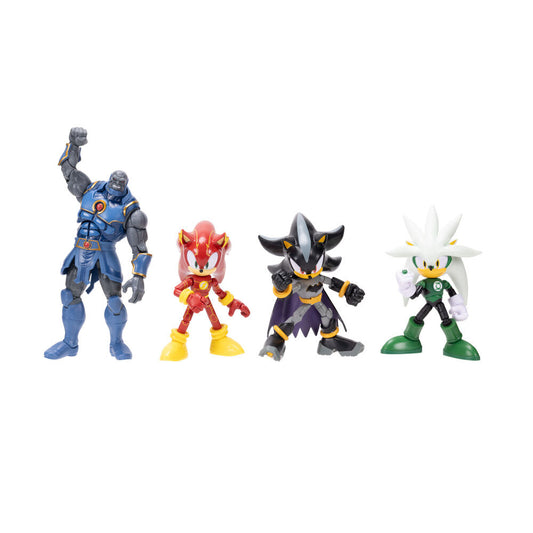 Blister 4 figuras Sonic The Hedgehog DC Comics 12cm