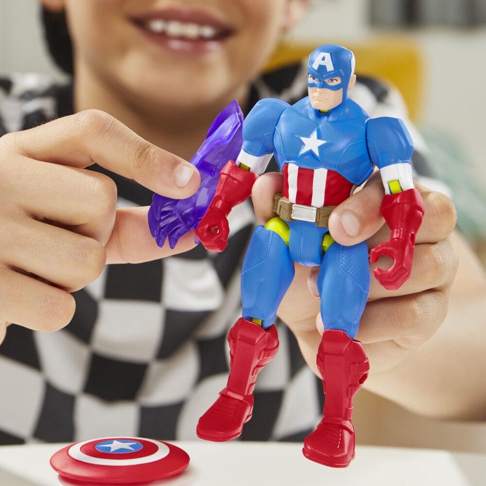 Figura Capitan America Mix Mashers Marvel 12cm - imagen 5