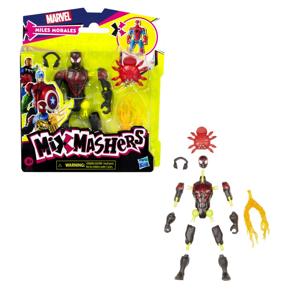 Figura Miles Morales Mix Mashers Marvel 12cm