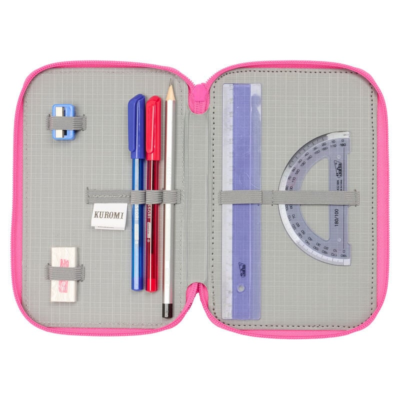Plumier Kuromi Hello Kitty triple 37pzs - FRIKIRAMA