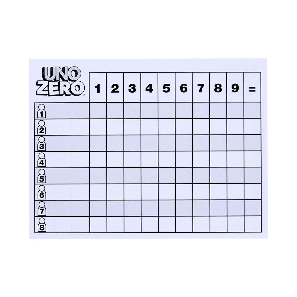 Juego cartas UNO Zero