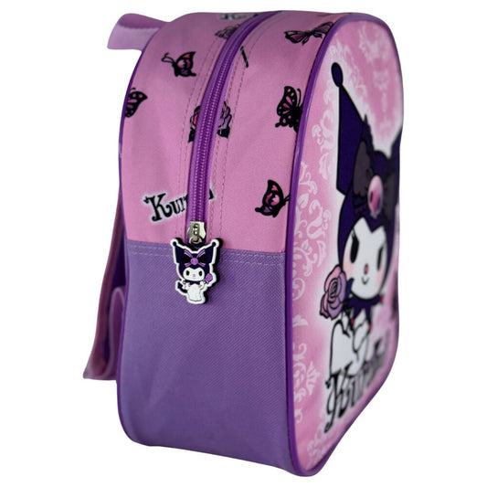 Mochila Purple Kuromi Hello Kitty 26cm