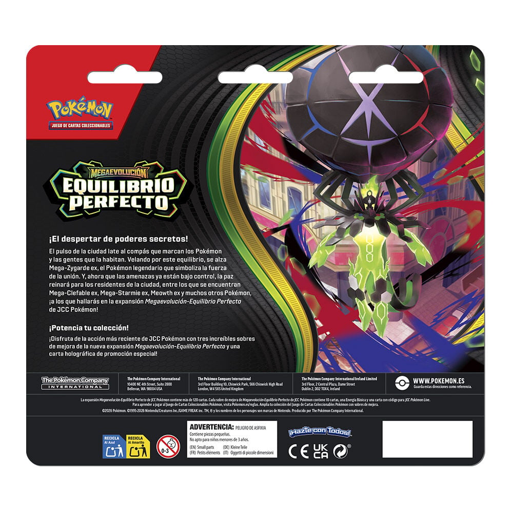 Blister cartas 3 sobres Equilibrio Perfecto Pokemon español - imagen 2