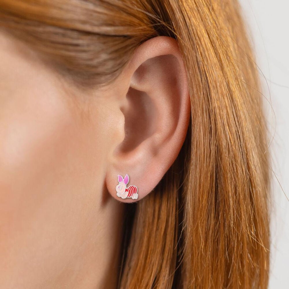 Pendientes Piglet Winnie the Pooh Disney plata - imagen 4