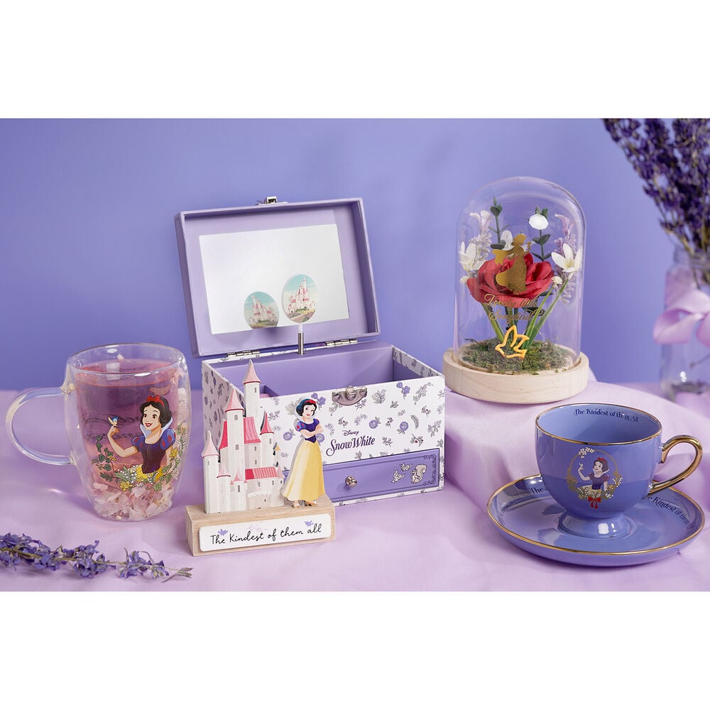 Taza cristal flores secas Blancanieves Princesas Disney - imagen 6