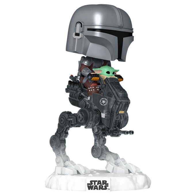 Figura POP Rides Deluxe Star Wars Mandalorian & Grogu The Mandalorian with - imagen 2