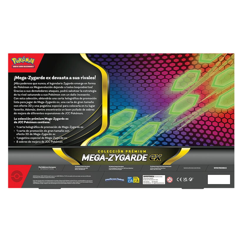 Blister juego cartas Premium Ex Mega-Zygarde Pokemon español - imagen 3