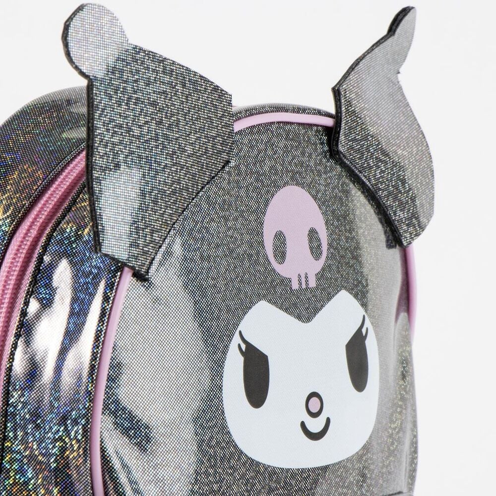 Mochila Kuromi Hello Kitty 30cm - imagen 5
