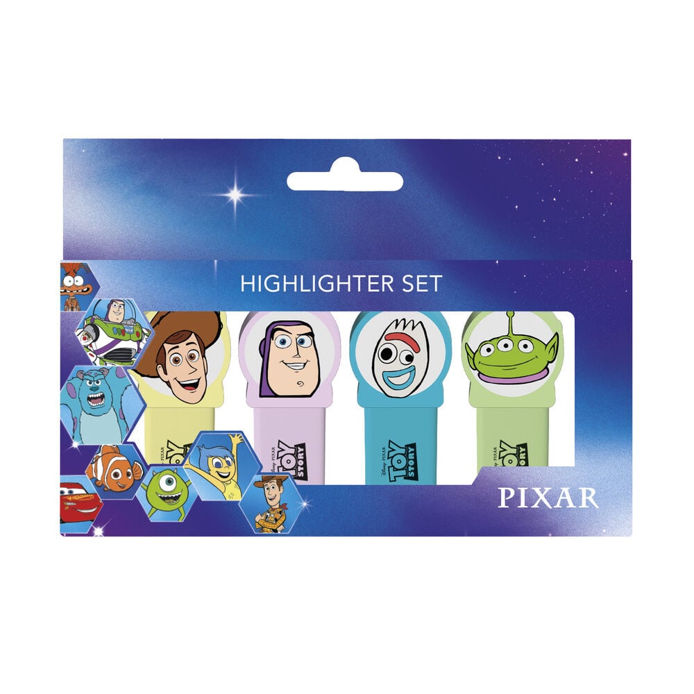 Set 4 subrayadores topper Toy Story Disney Pixar - imagen 2