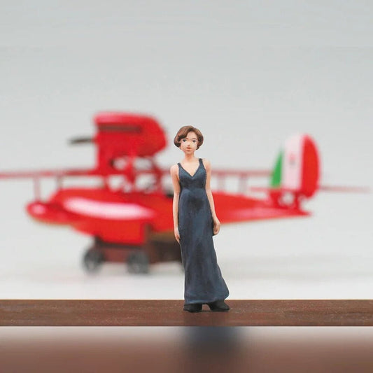 Maqueta Model Kit Savoia S.21F ver.2 Seaplane + Figura Gina Porco Rosso - imagen 2