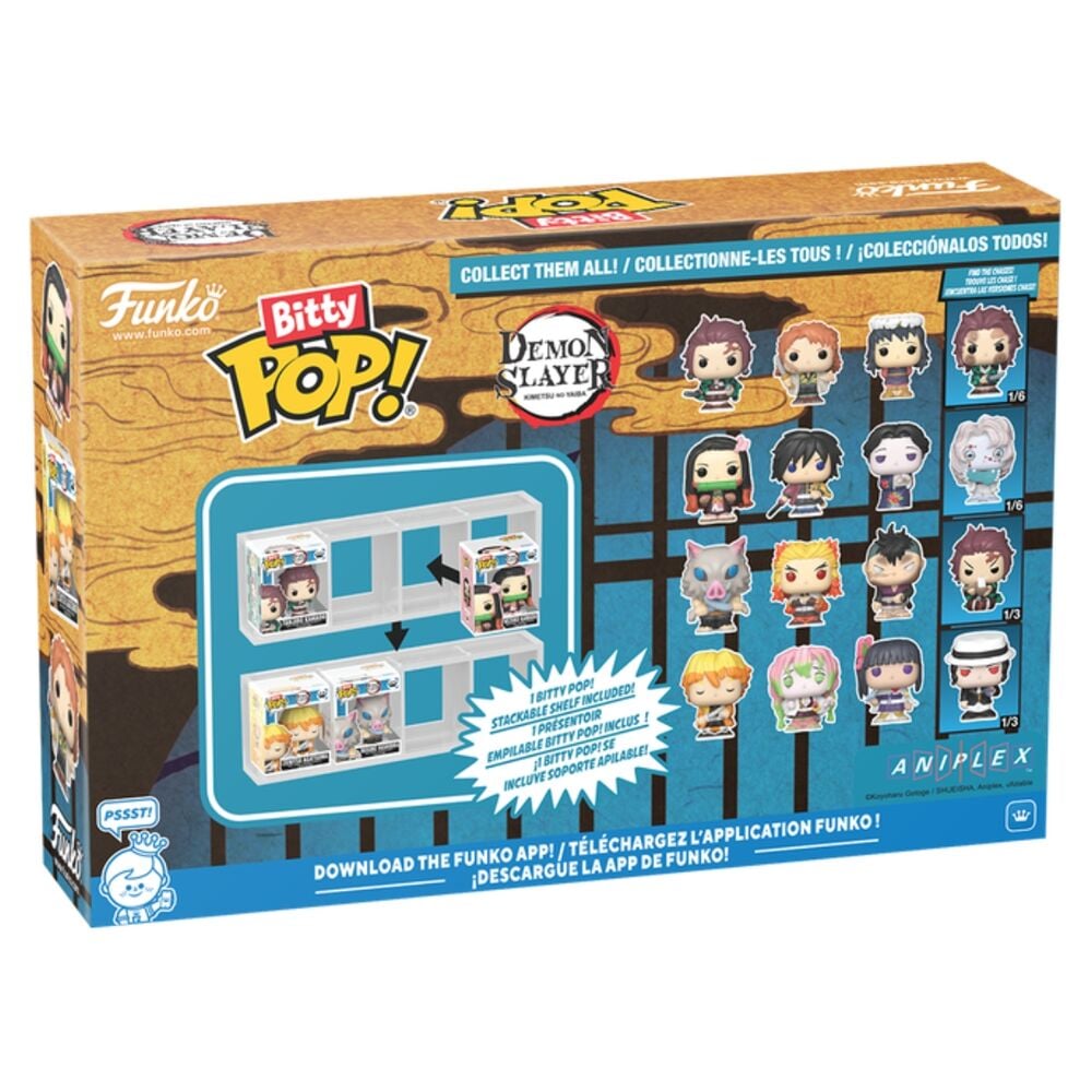 Blister 4 figuras Bitty POP Demon Slayer Zenitsu - imagen 2