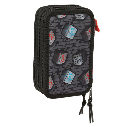 Plumier Graffiti Minecraft triple 37pzs - imagen 2