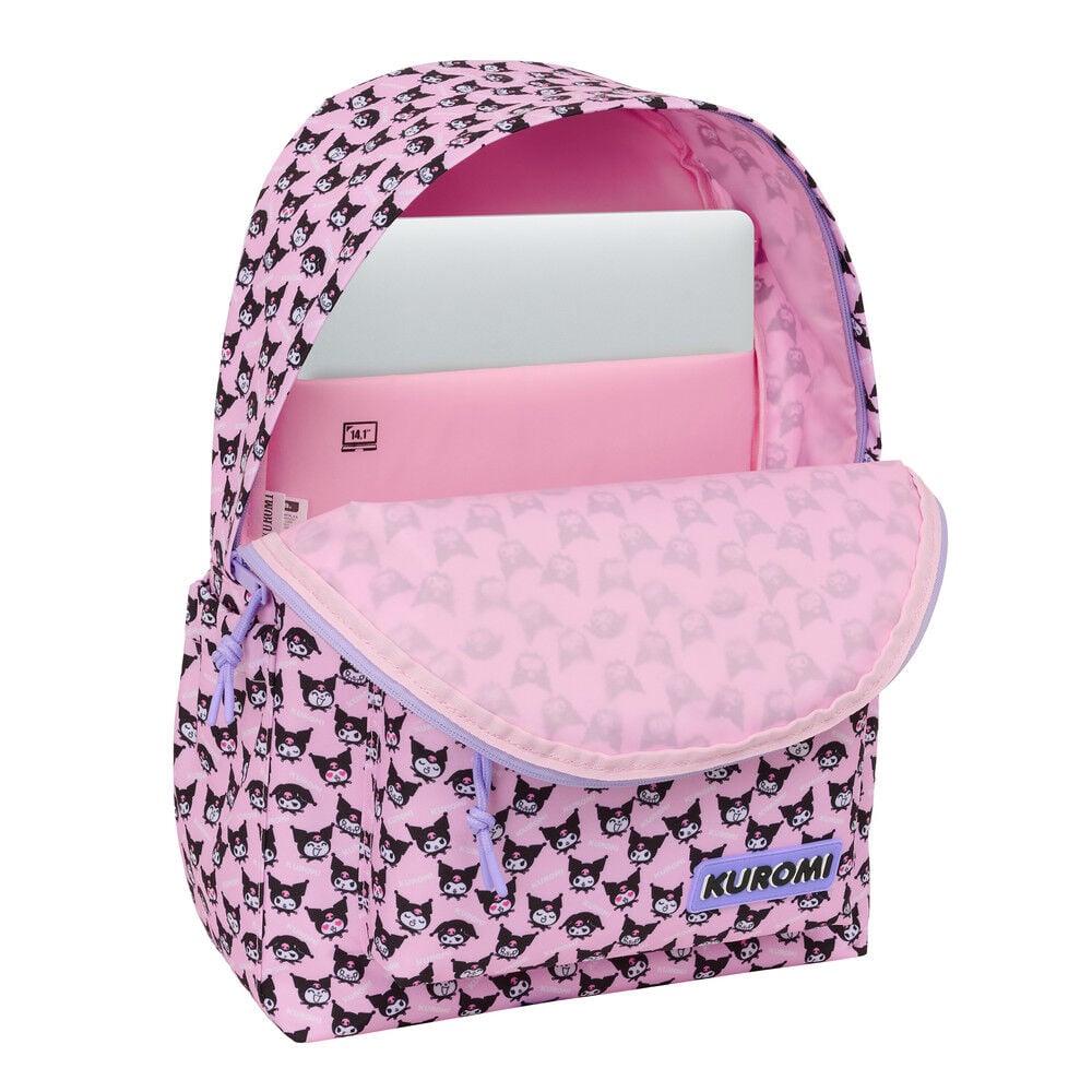 Mochila portatil Kuromi Hello Kitty 43cm - FRIKIRAMA