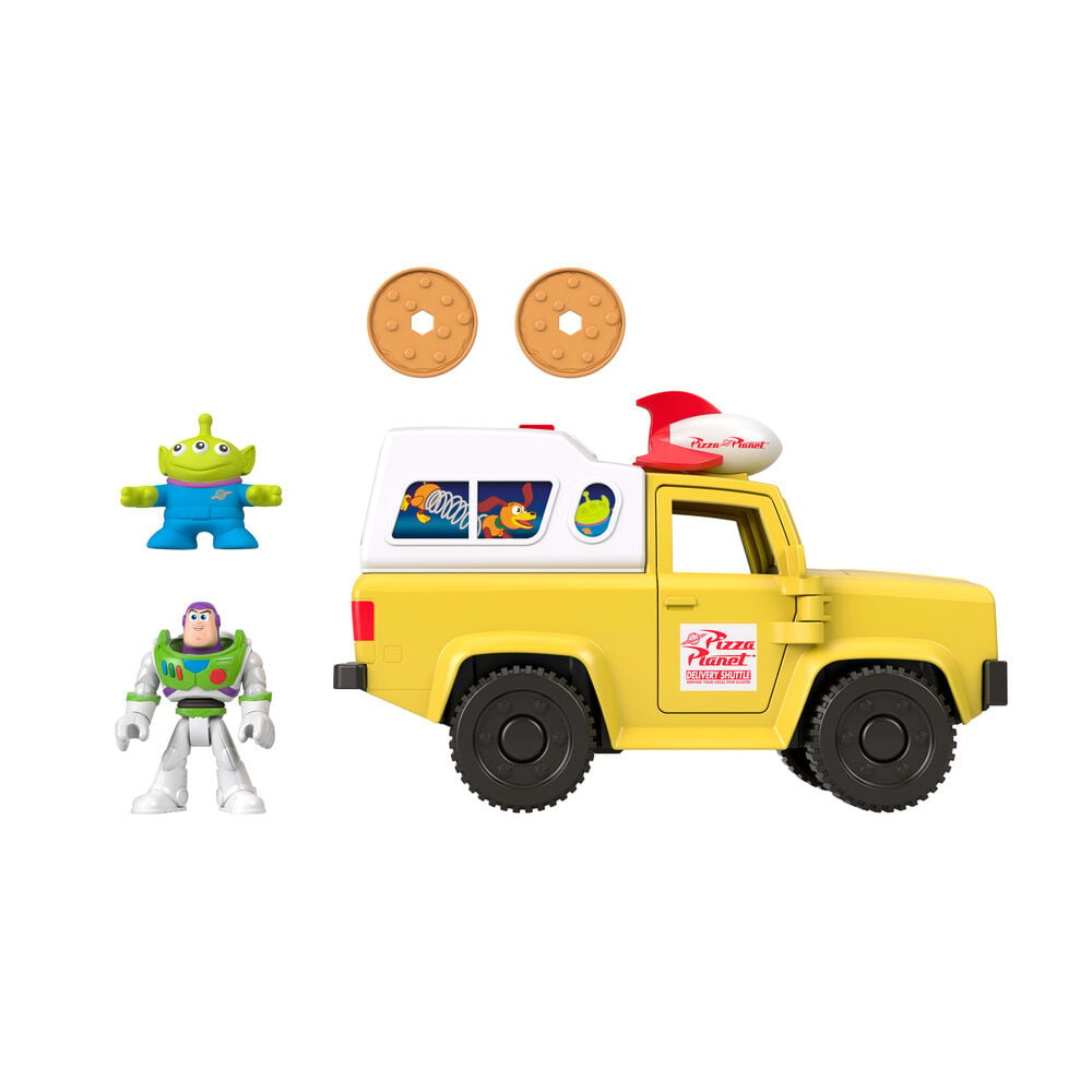 Camion Pizza Planet + figuras Buzz Lightyear y Alien Toy Story Disney Pixar - imagen 5