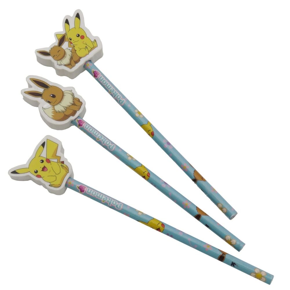 Blister set 3 lapices Flowers Pokemon - imagen 4