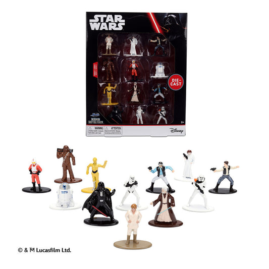 Blister 12 figuras metalfigs Star Wars 4cm