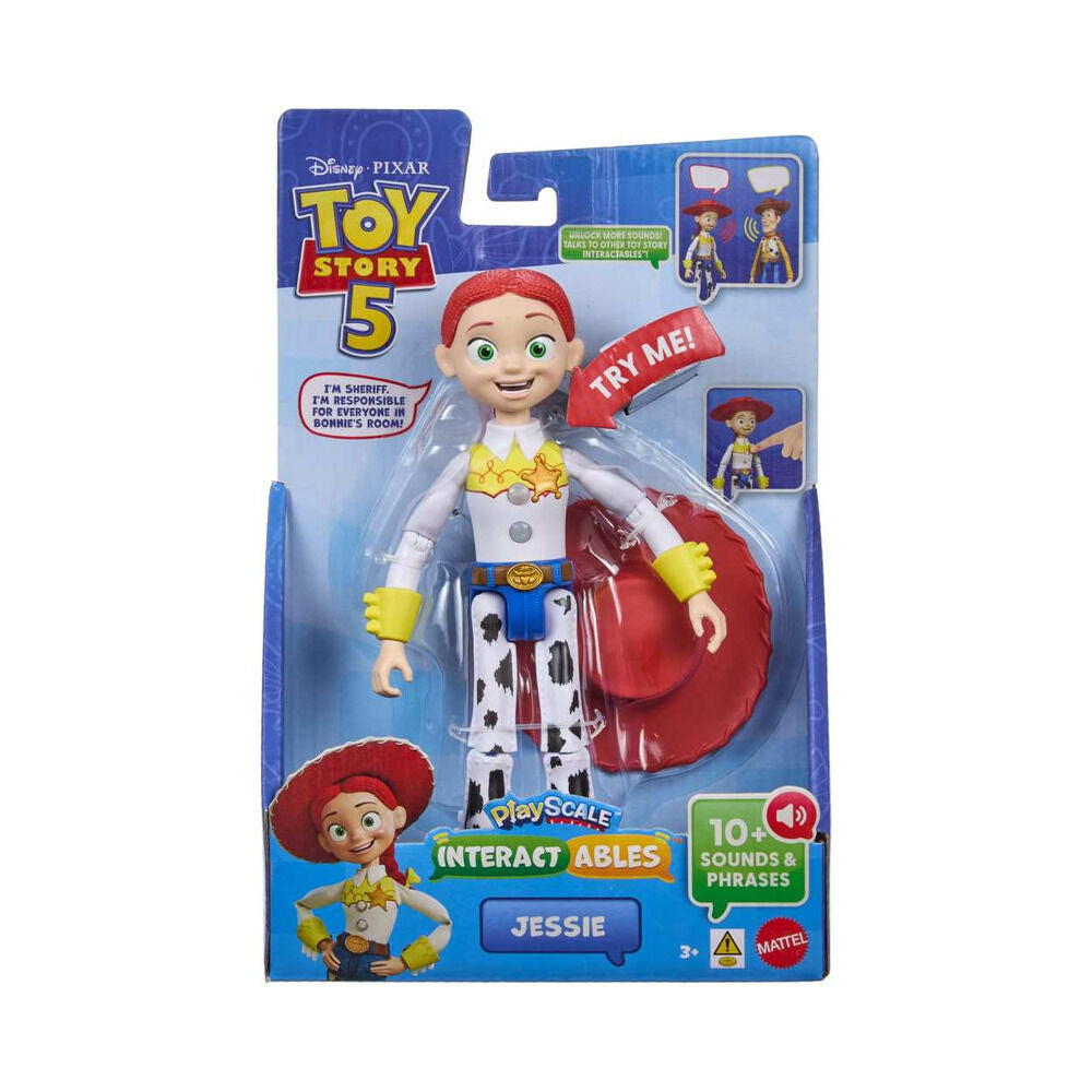 Figura parlanchina Jessie Toy Story 5 Disney Pixar 23cm español