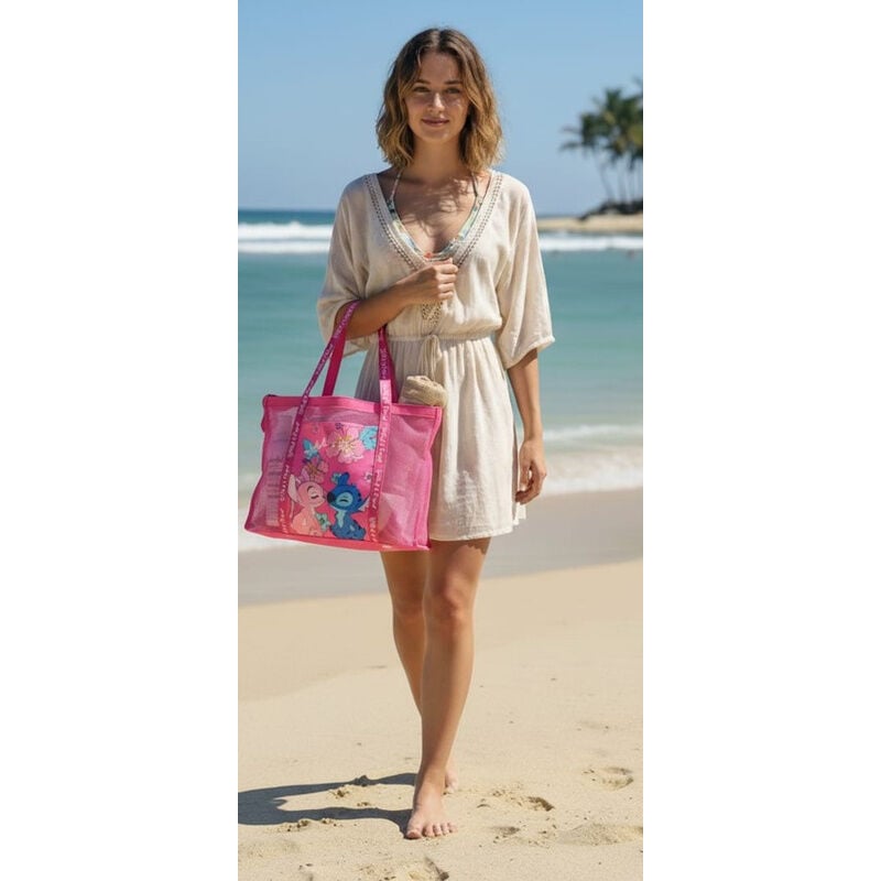Bolsa playa rejilla Angel & Stitch Disney - imagen 2